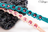 Sparkly macrame bracelet