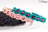 Sparkly macrame bracelet
