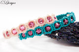 Sparkly macrame bracelet