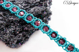 Sparkly macrame bracelet