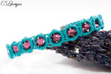 Sparkly macrame bracelet