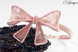 Wirework bow bracelet