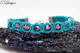 Sparkly macrame bracelet