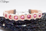 Sparkly macrame bracelet