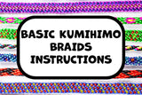 Basic kumihimo braids instructions booklet ⎮ Digital copy