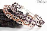 Elegant snaky braided wirework bracelet