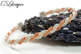 Twisted wire kumihimo bracelet ⎮ Silver and copper