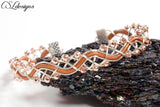 Elegant snaky braided wirework bracelet