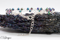Braided hearts wirework bracelet