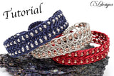 Beaded chevron macrame bracelet tutorial