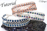 Beaded chevron wire macrame bracelet tutorial