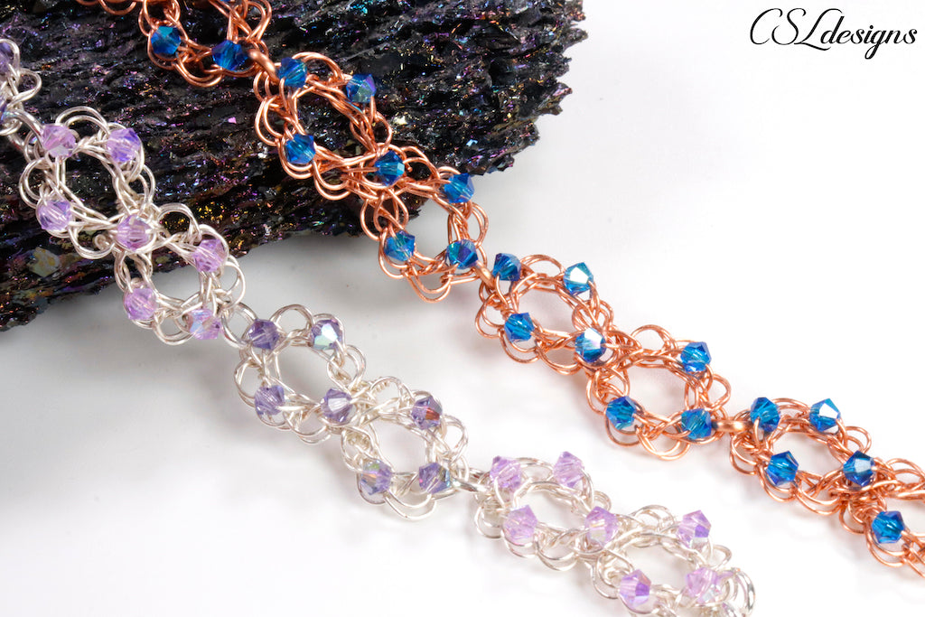 Intertwining wire crochet bracelet – CSLdesigns shop