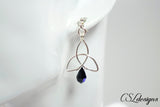 Trinity knot drop earrings