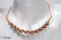 Candy Spirals wirework necklace tutorial