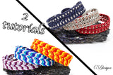 TUTORIAL BUNDLE ⎮ Chevron and beaded chevron macrame bracelets