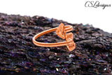 Arrow wirework ring ⎮ Copper