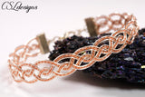 Celtic twist wirework bracelet ⎮ Copper and silver