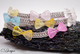 Multi wrap bow kumihimo bracelet ⎮ Grey and multicolour