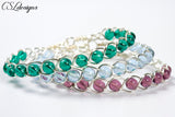 Inside beaded wirework braided bracelet tutorial