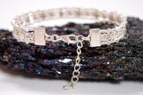 Elegant diamonds wirework bracelet ⎮ Silver