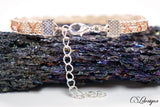 Kisses wire kumihimo bracelet ⎮ Silver and copper
