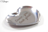 Engraved jewelry trays ⎮ Heart and oval shaped