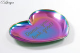 Engraved jewelry trays ⎮ Heart and oval shaped