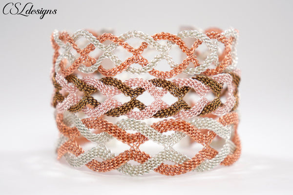 Intertwining Wire Kumihimo Bracelet ⎮ For him, her, everyday