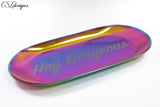 Engraved jewelry trays ⎮ Heart and oval shaped