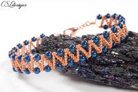 Willow wirework bracelet ⎮ Negative space wire weaving ⎮ For women and men