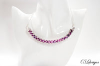 Hollow braid wire kumihimo necklace