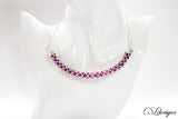 Hollow braid wire kumihimo necklace