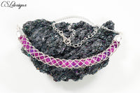 Hollow braid wire kumihimo necklace