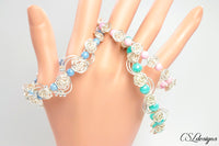 Roses fidget wirework bracelet