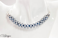 Hollow braid wire kumihimo necklace