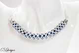 Hollow braid wire kumihimo necklace