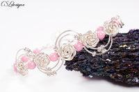 Roses fidget wirework bracelet