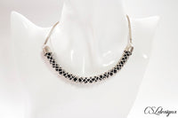Hollow braid wire kumihimo necklace