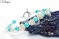 Roses fidget wirework bracelet