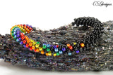 Broken Rainbow Beaded Kumihimo Bracelet Tutorial