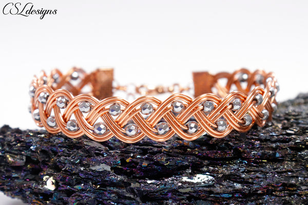 Basket Weave Cuff Design Hand Woven Wire Wrapped Jewelry By Ryan Eure –  Ryan Eure Designs