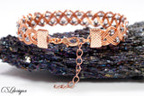 Waves braided wirework bracelet
