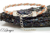 Twisted wire kumihimo bracelet ⎮ Silver and copper
