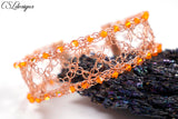 Kisses wire crochet bracelet