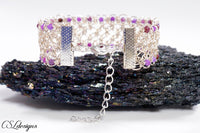 Filigree wire macrame bracelet