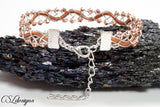 Elegant snaky braided wirework bracelet