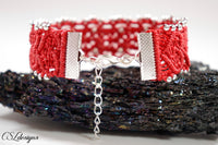 Macrame hearts bracelet