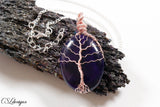 Double sided Tree of Life cabochon necklace