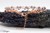 Braided hearts wirework bracelet