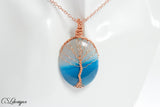 Double sided Tree of Life cabochon necklace